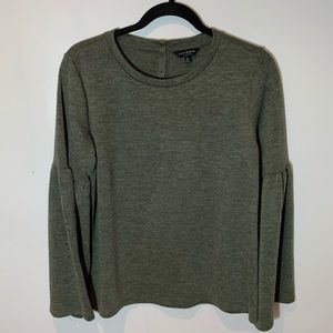 Lucky Brand Green Bell Sleeved Sweater